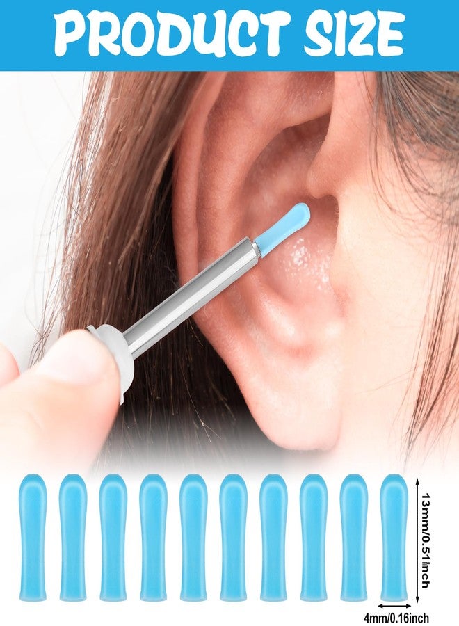 Youdaju 120Pcs Ear Spoon Tips Silicone Ear Spoon Replacement Tips Ear Cleaner Replacement Tips Ear Wax Removal Replacement Tips Ear Health Care Ear Cleaning Kit - Image 2